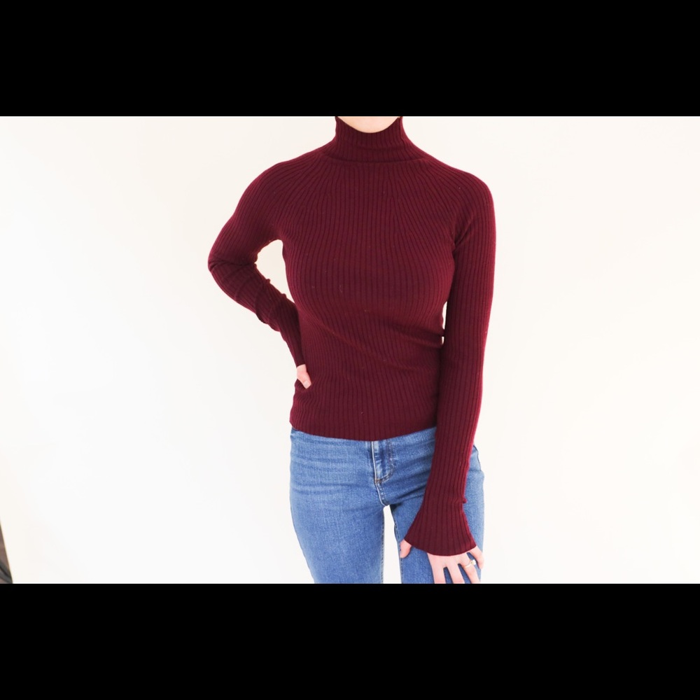 H&M  Maroon turtle neck sweater